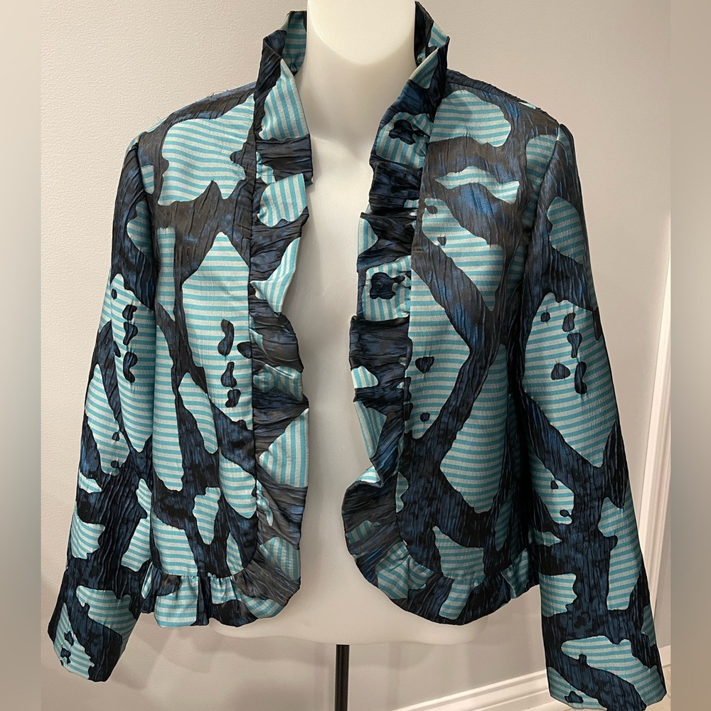 Designer Grace Chuang New York Open Front Jacket … - image 1